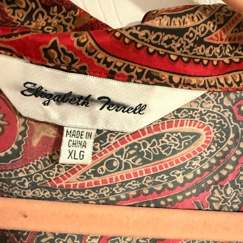 Vintage Silk Paisley Shirt - Picture 3 of 4